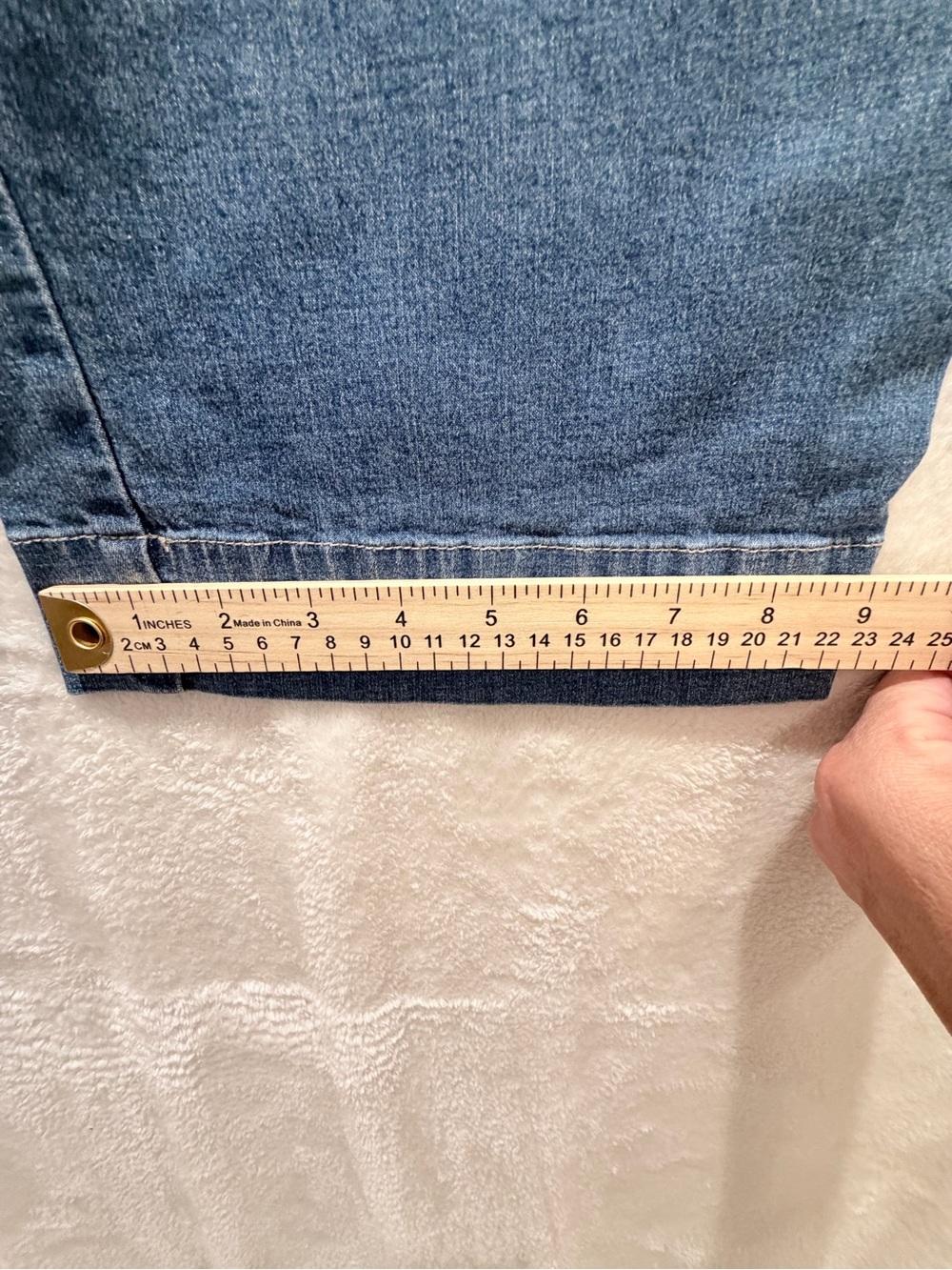 J.Jill Stretch Petite Wide Leg Cropped Jeans 6P Medium Wash Denim - Picture 10 of 11